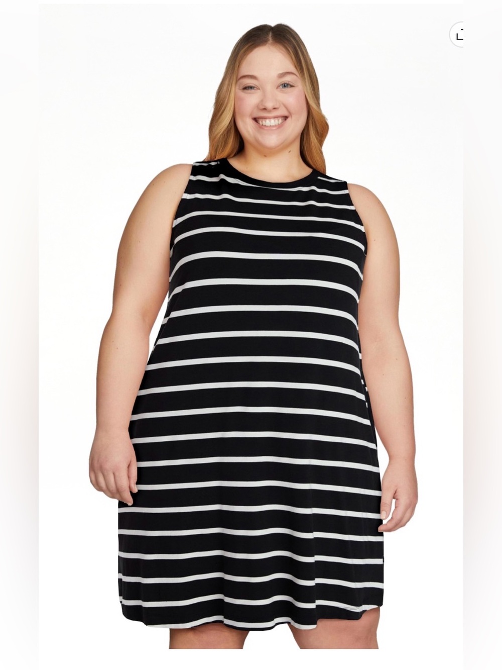 #726. 4/$50 sleeveless swing dress. Large NWT